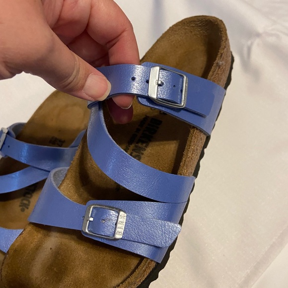Womens Birkenstock Periwinkle Blue Sandals - Picture 3 of 4